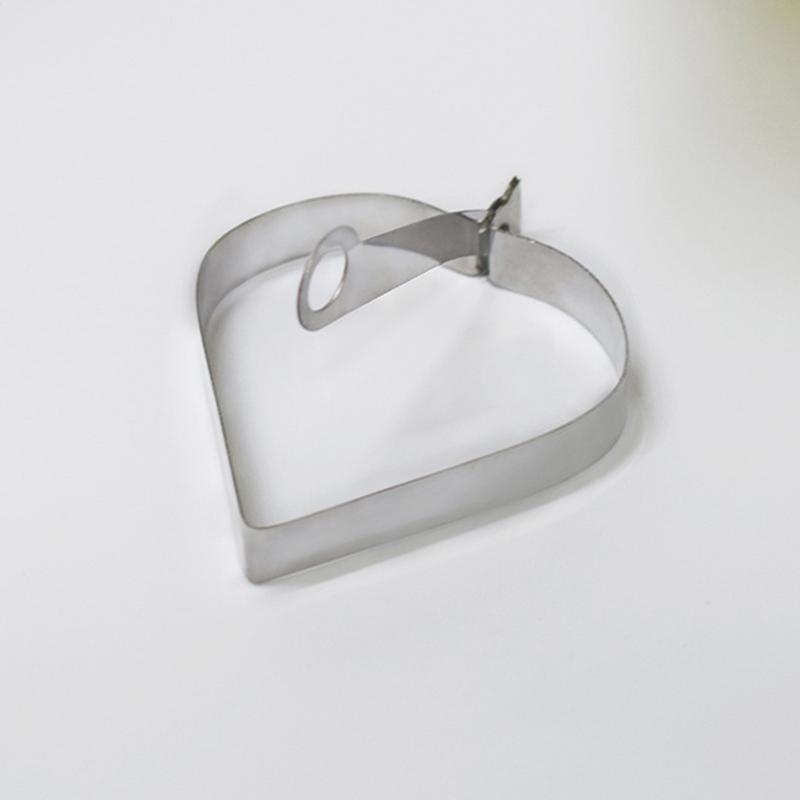 Egg Waffle Pan - Heart Shaped Pancake ring Foldable Handle