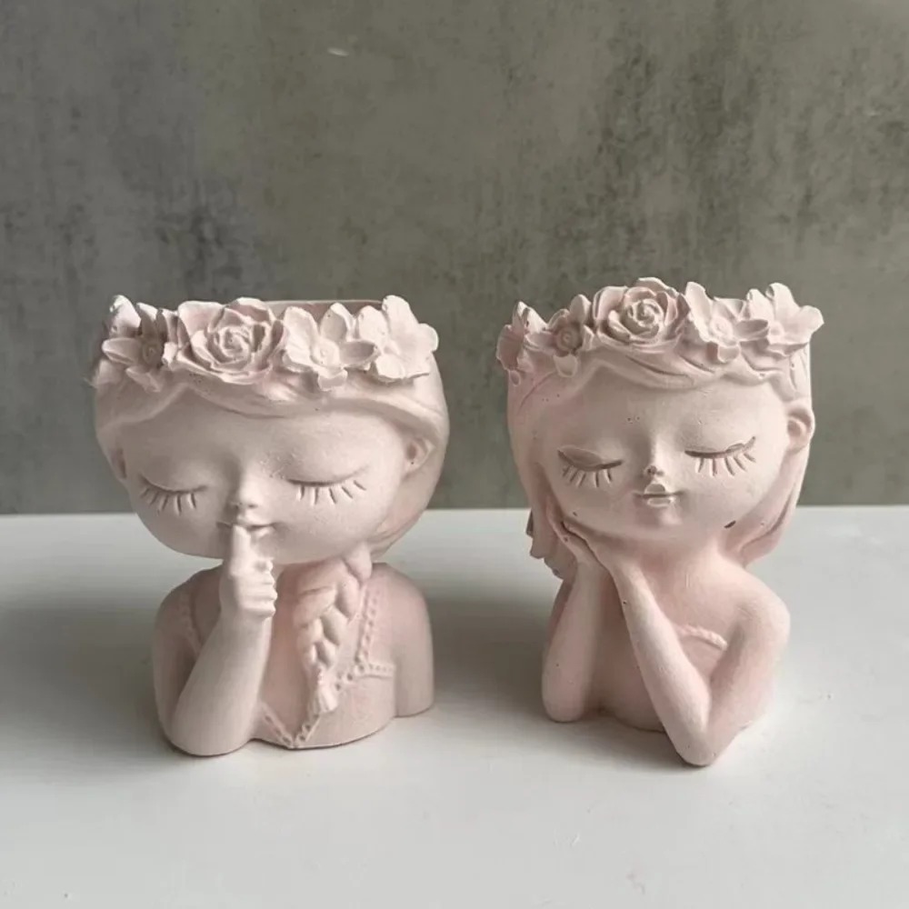 Potsticker Mold - Sleeping Beauty Potted Silicone Mold Vase