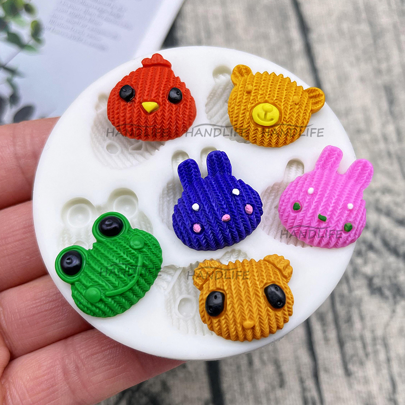 Bunny Cake Mold - Cute Bear Chick Rabbit Frog Silicone