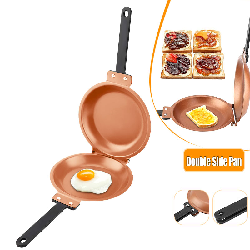 Mini Pancake Griddle - Double Side Pancake Pan Non-stick Ceramic