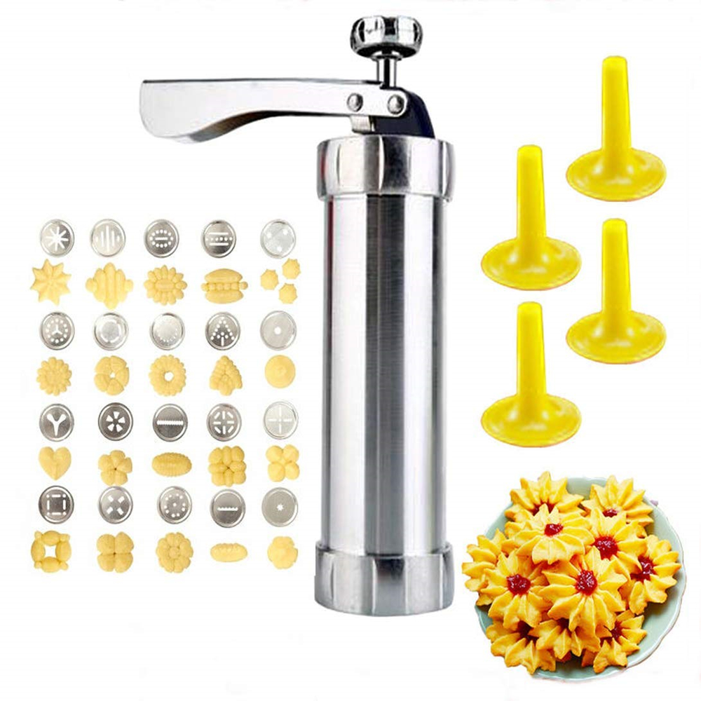 Churros Maker Gun - 10/20pcs Aluminum Cookie Maker Press Kit