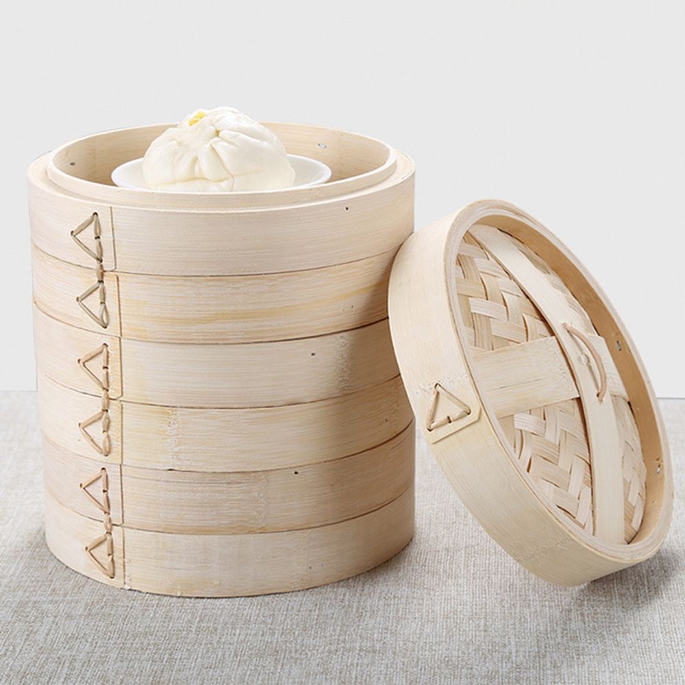 Steaming With Lid Cooking Tool - Bao Steamer Bamboo のレビューと価格