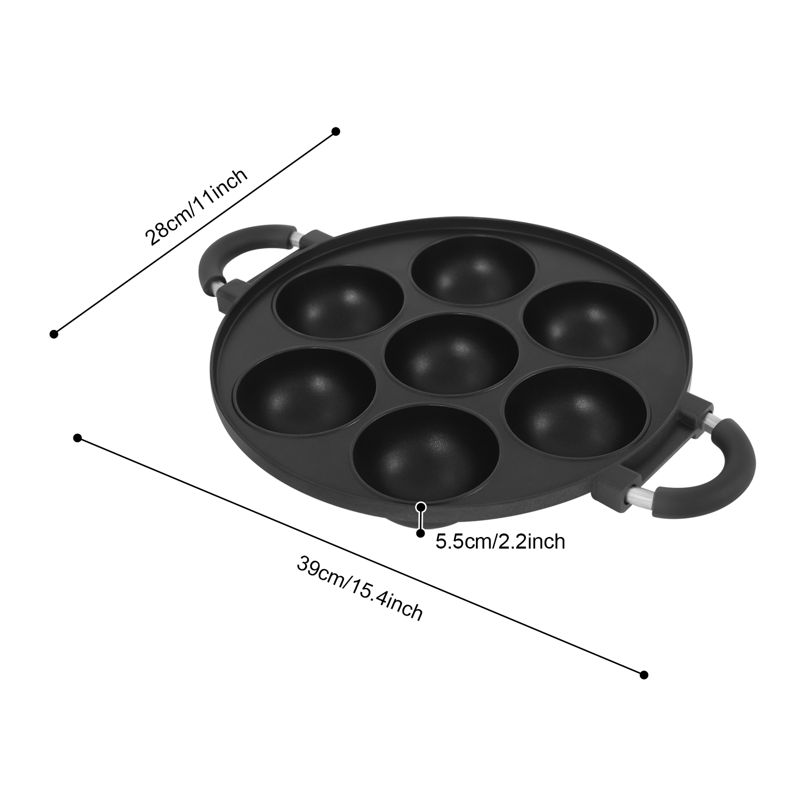 Cake Mold, 7 Hole Egg Waffle B - Egg Waffle Pan のレビューと価格