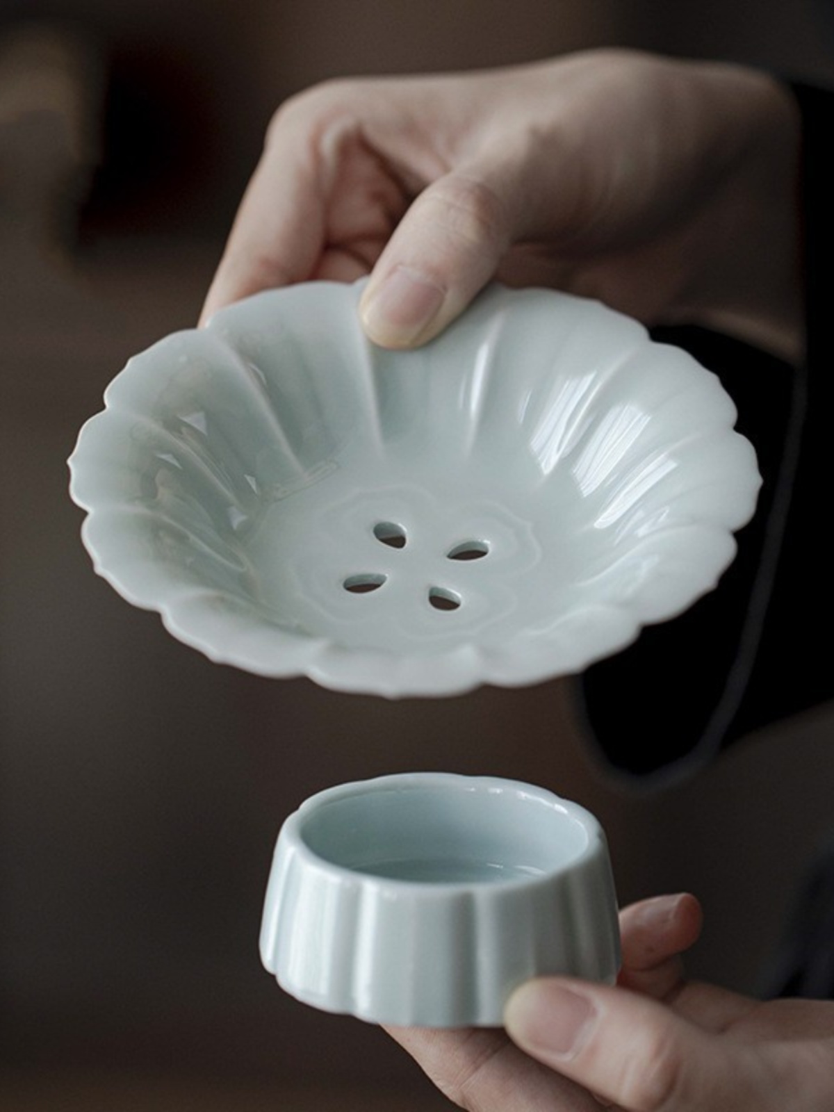 Chinese Style Ceramic Lotus Pe - Dim Sum Basket のレビューと価格