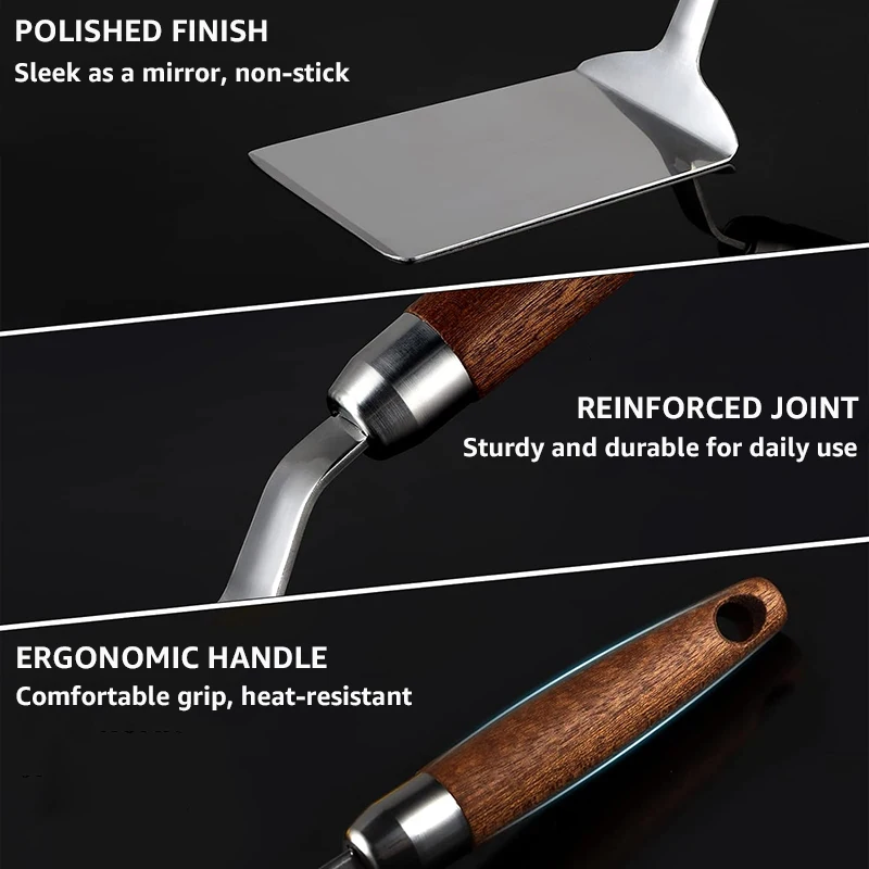 Stainless Steel Spatula with W - Okonomiyaki Spatula のレビューと価格