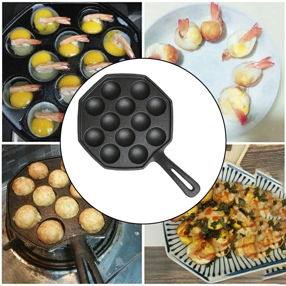 Cast Iron 12 Pits For Baking T - Takoyaki Grill Plate のレビューと価格