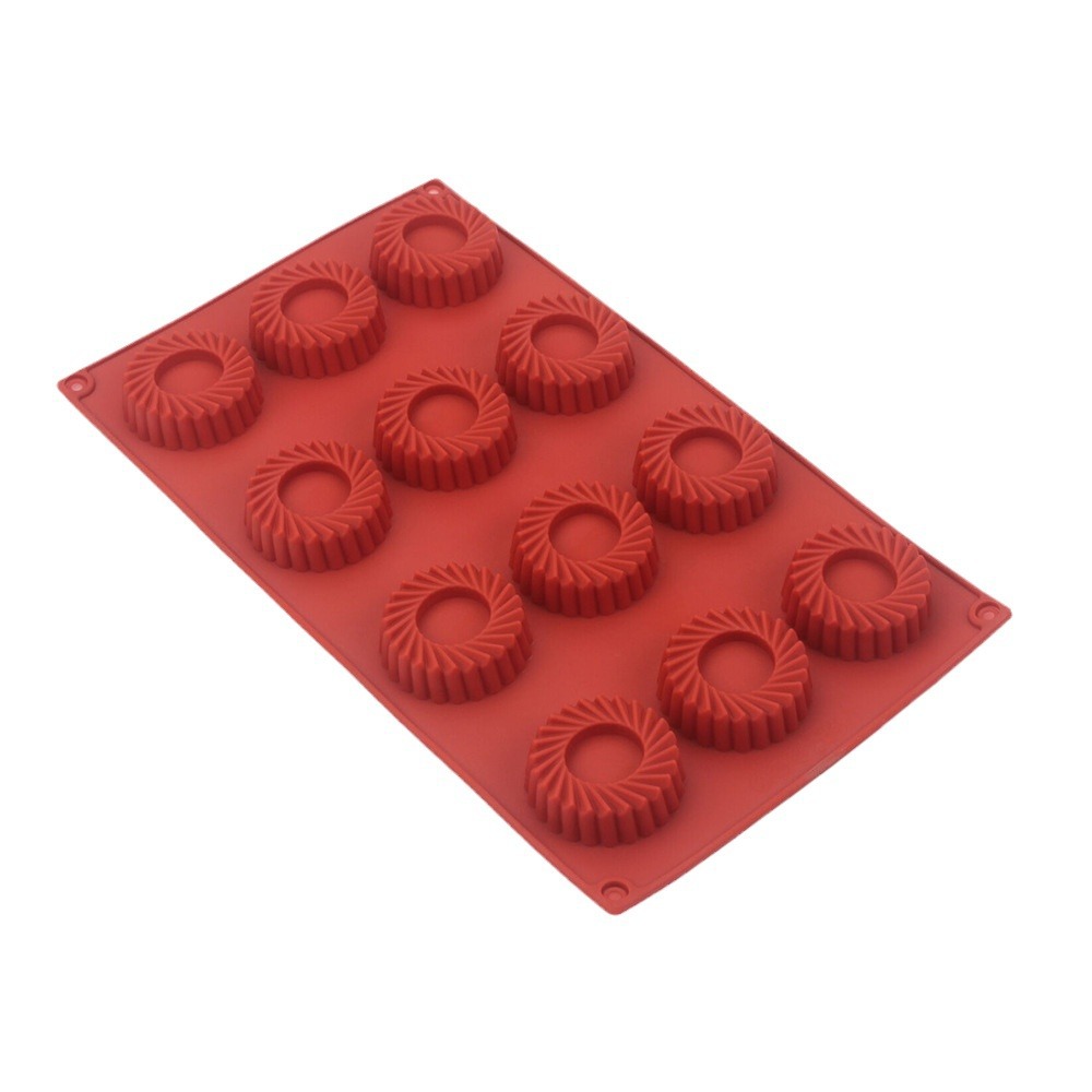 12 Holes Circular Vortex Shape - Donut Mold Silicone のレビューと価格