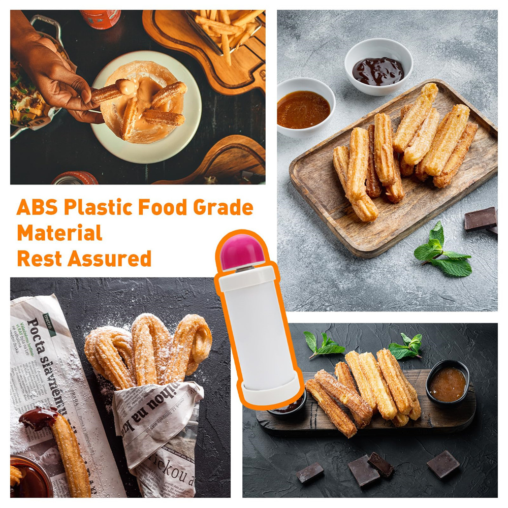 1pc DIY Manual Cookie Press Ma - Churros Maker Gun のレビューと価格