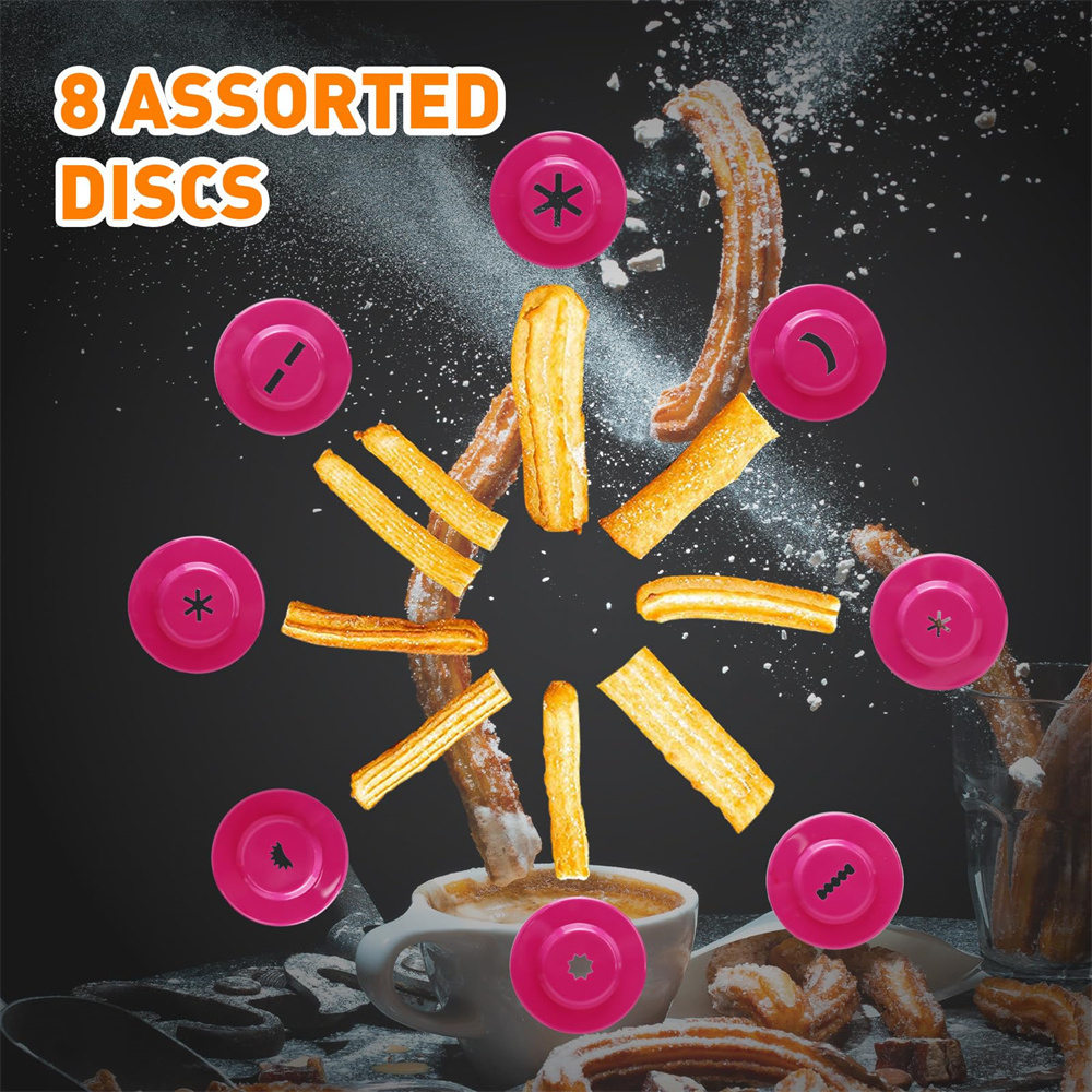 1pc DIY Manual Cookie Press Ma - Churros Maker Gun のレビューと価格