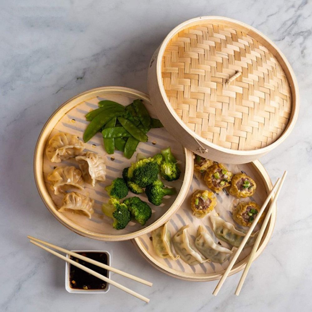 Chinese Steamer Bamboo Steamer - Bao Steamer Bamboo のレビューと価格
