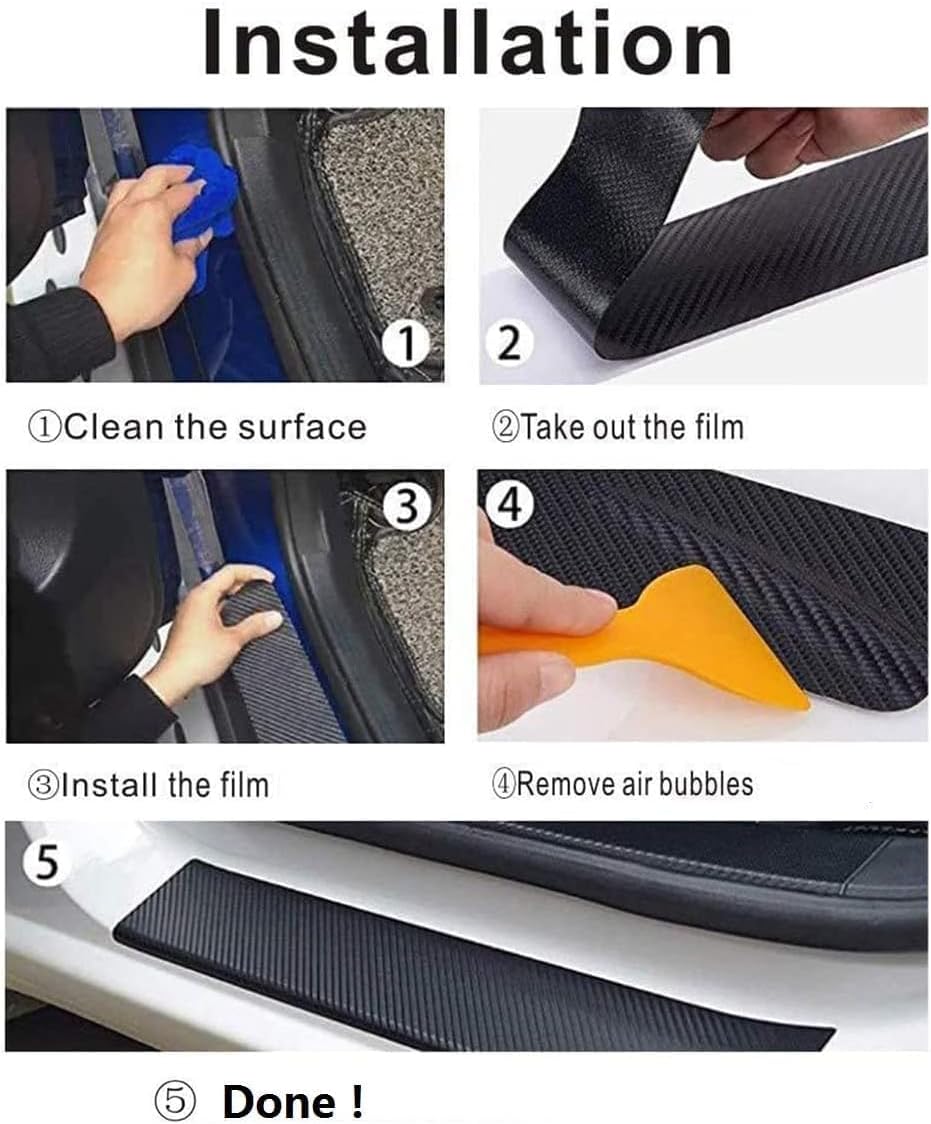 Car Door Sill Plate Guard Stic - Crepe Pan Carbon のレビューと価格