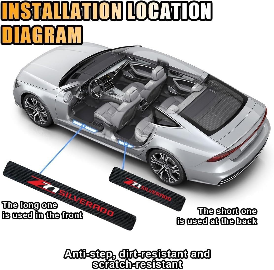 Car Door Sill Plate Guard Stic - Crepe Pan Carbon のレビューと価格