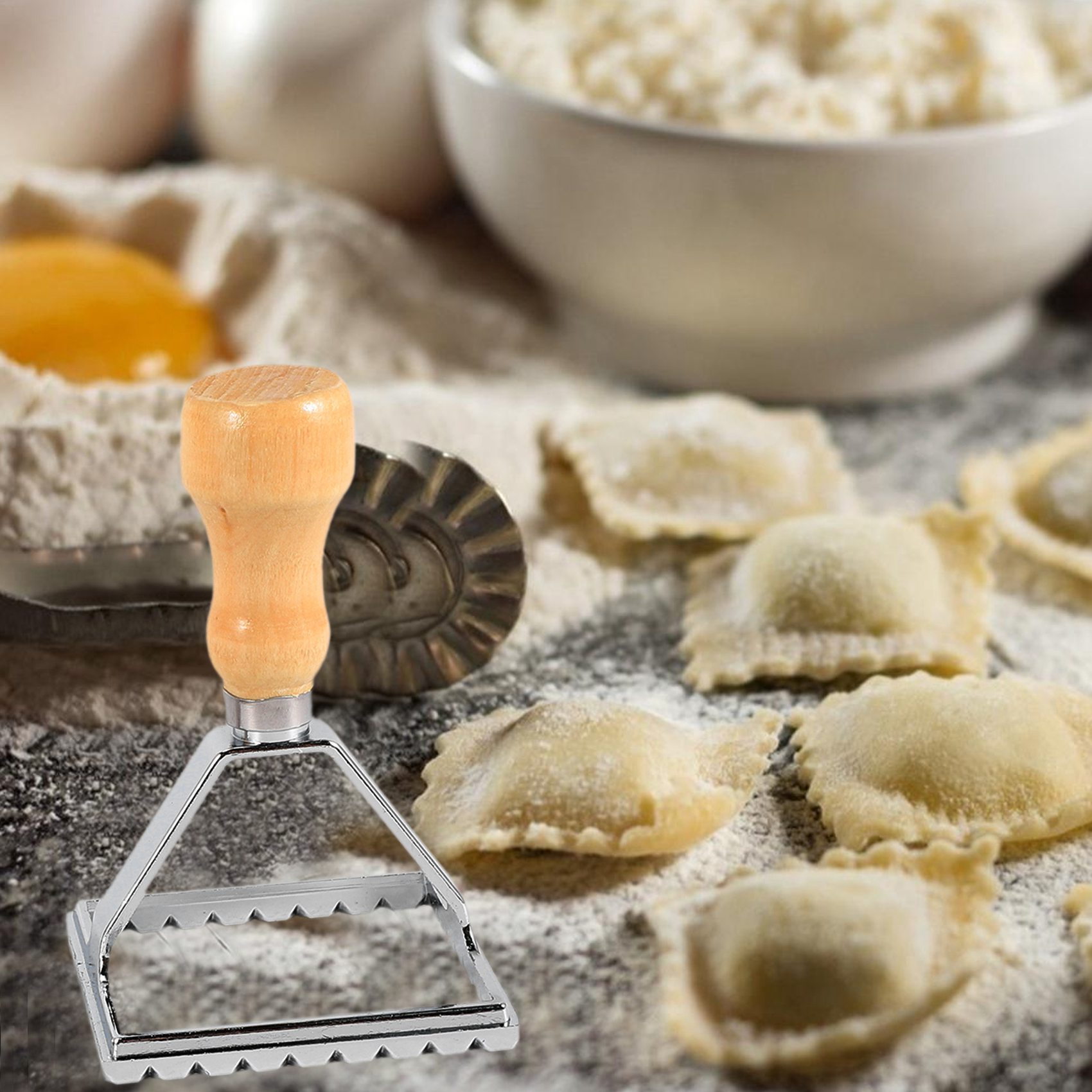 A11I Ravioli Maker Cutter Stam - Dumpling Press Set のレビューと価格
