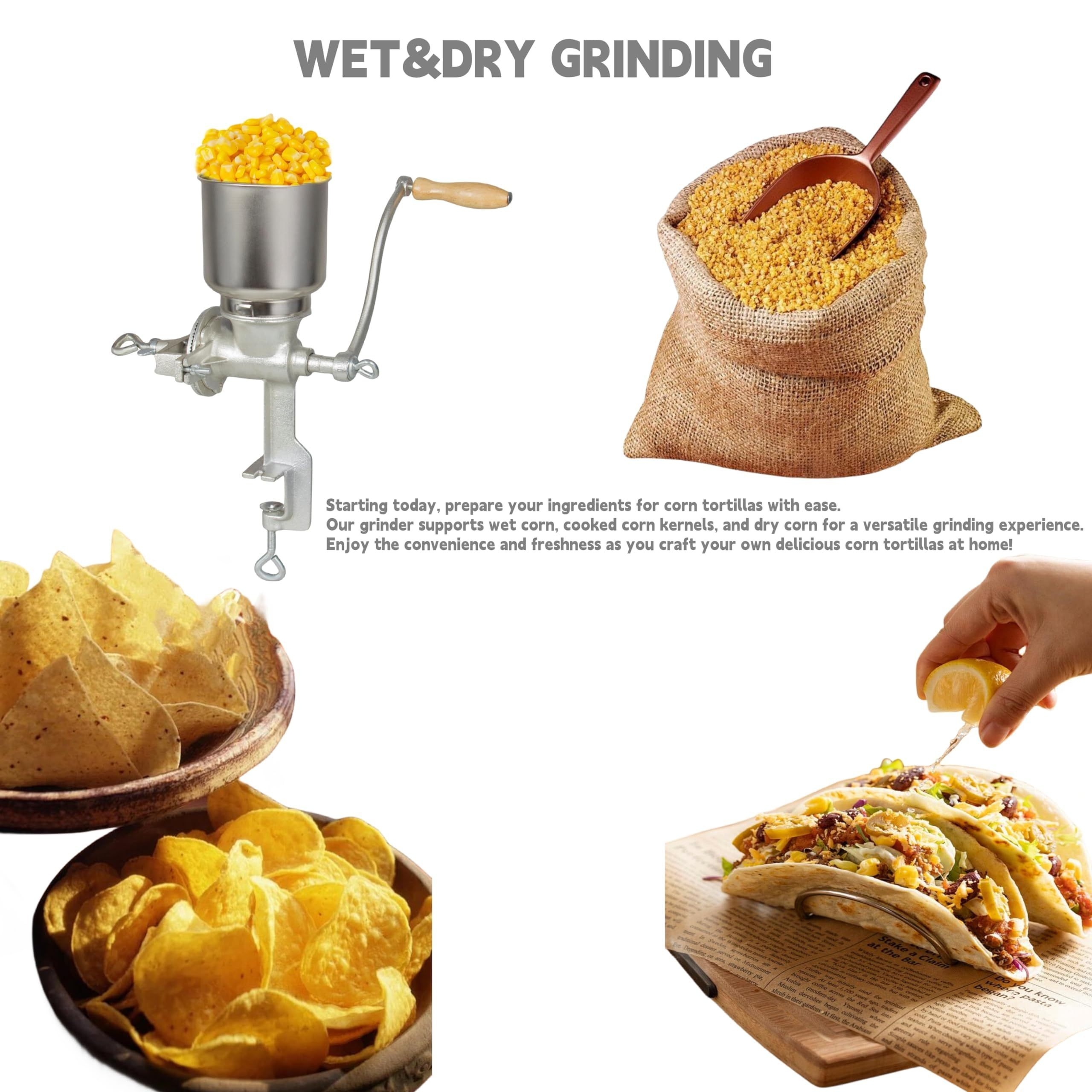 High Hopper Grain Mill Cast Ir - Cast Iron Corn のレビューと価格