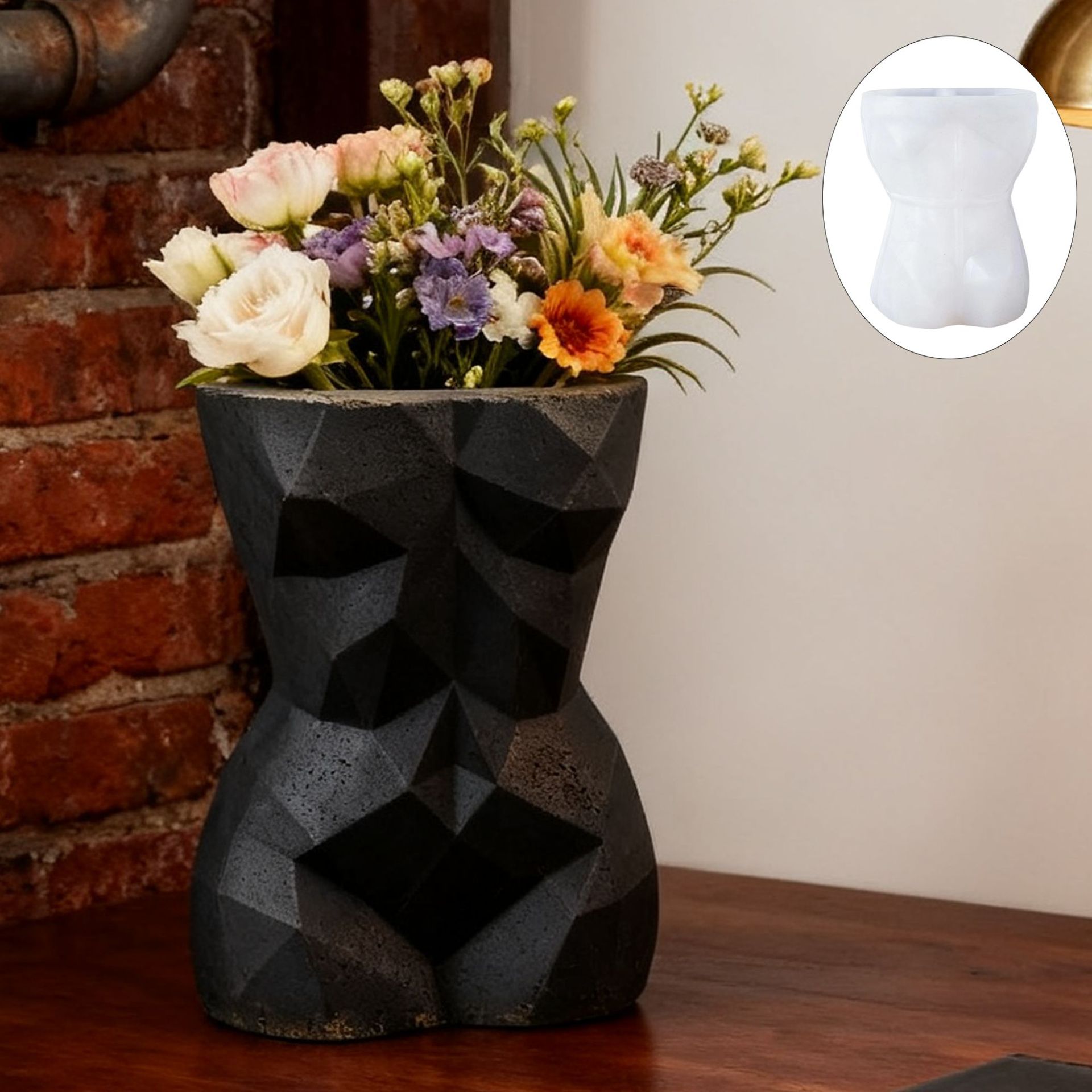 3D Geometric Female Body Flowe - Potsticker Mold のレビューと価格