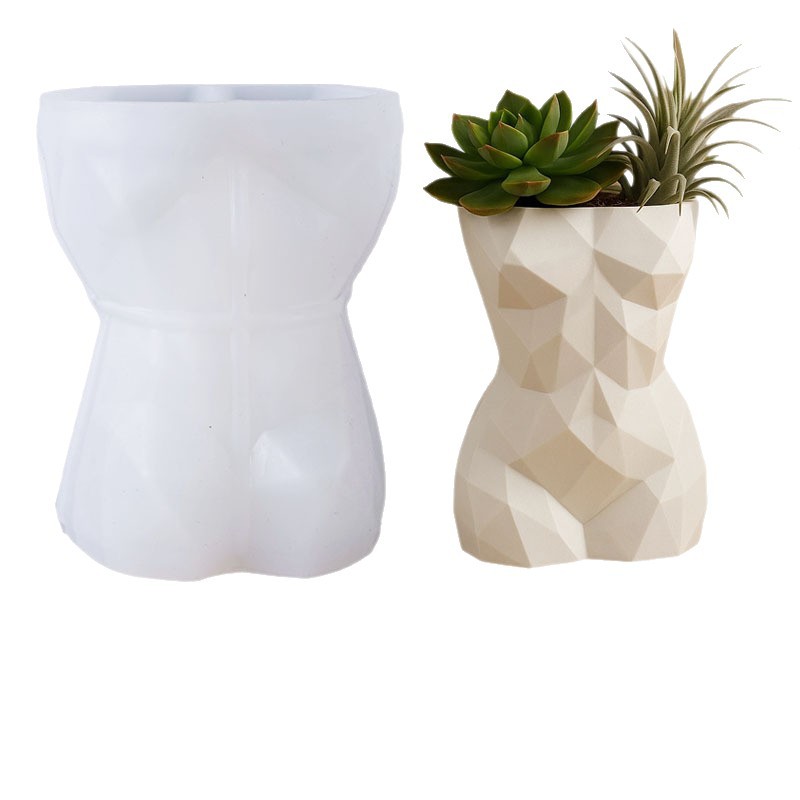 3D Geometric Female Body Flowe - Potsticker Mold のレビューと価格