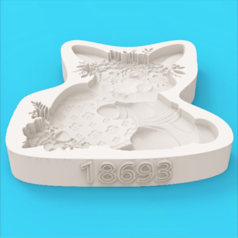 Easter Wreath Bunny Silicone B - Bunny Cake Mold のレビューと価格