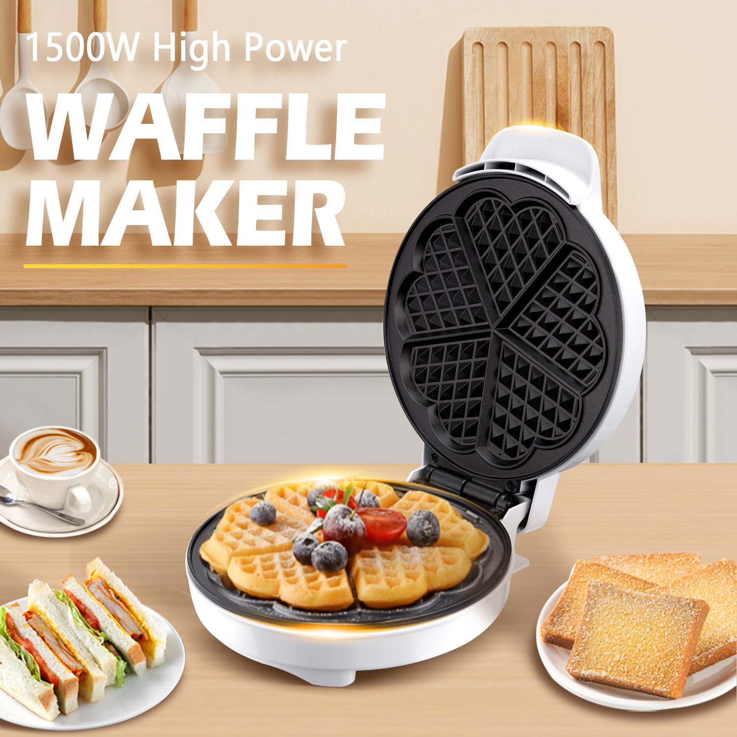 Breakfast Waffle Molds Egg Cak - Egg Waffle Pan のレビューと価格