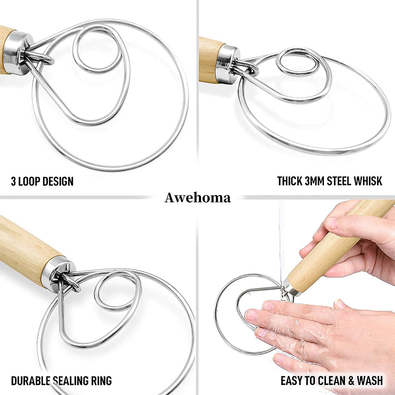 Large Hand Danish Dough Whisk  - Danish Pancake Pan のレビューと価格