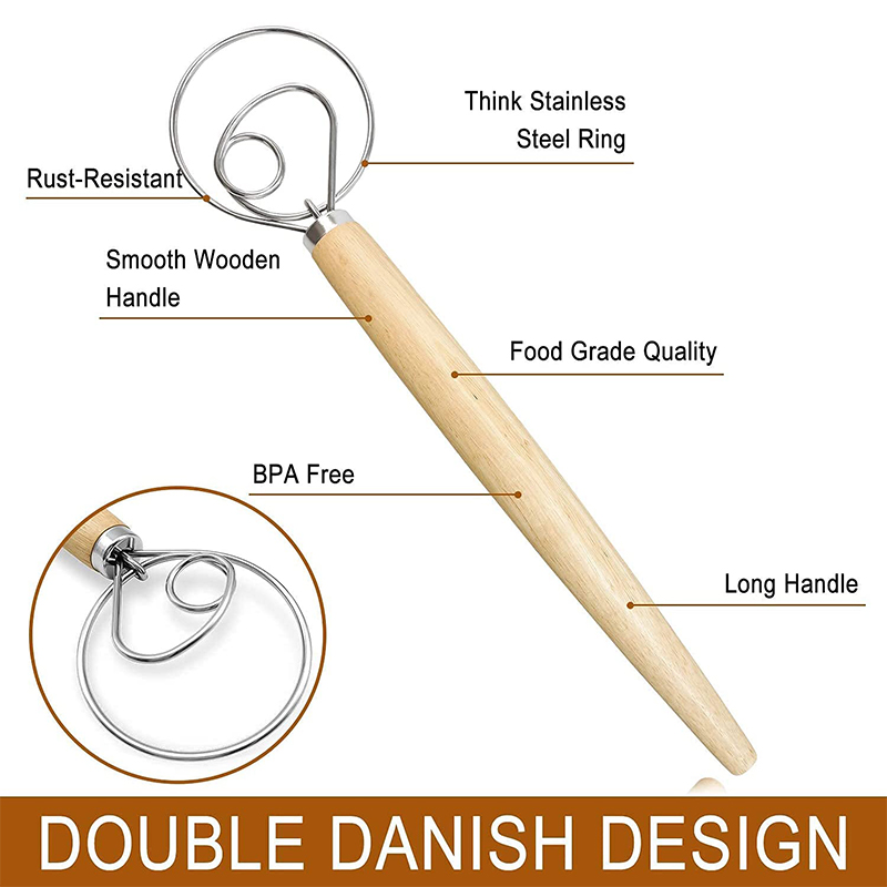 Large Hand Danish Dough Whisk  - Danish Pancake Pan のレビューと価格