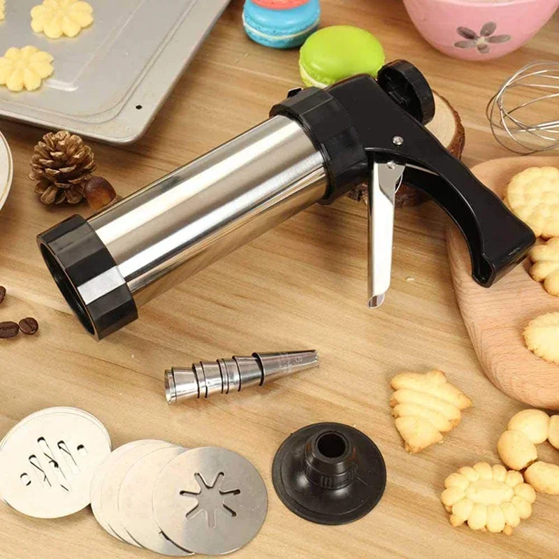 Cookie Press Gun Kit Stainless - Churros Maker Gun のレビューと価格