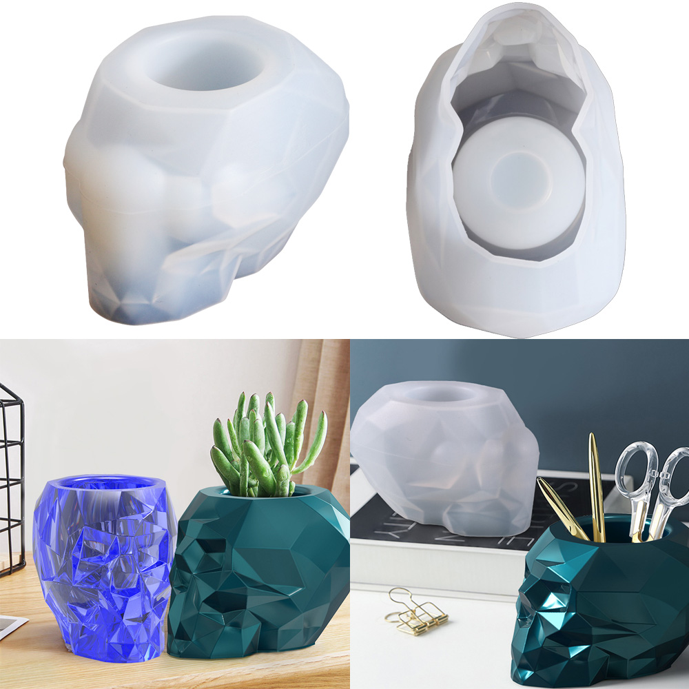Skull Shape Mold Pen Holder Si - Potsticker Mold のレビューと価格