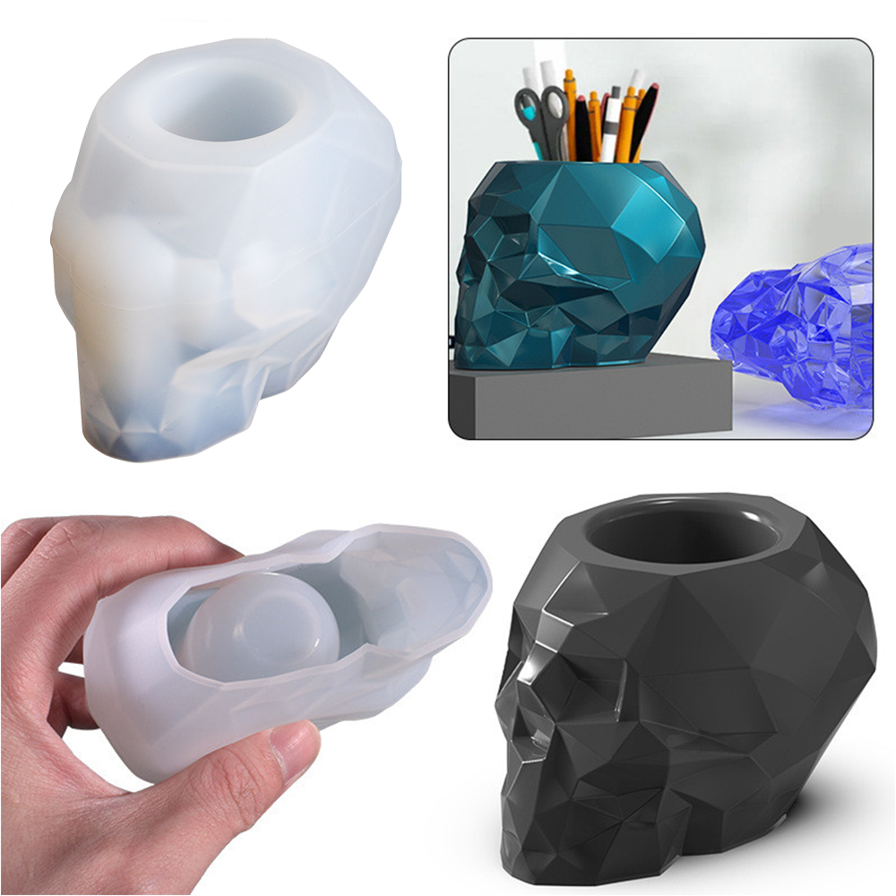 Skull Shape Mold Pen Holder Si - Potsticker Mold のレビューと価格