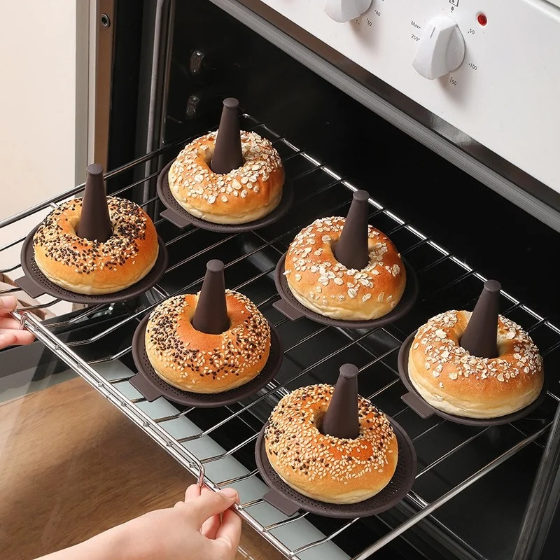 6Pcs Baking Mold Bread Donut P - Donut Mold Silicone のレビューと価格