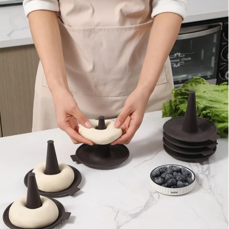 6Pcs Baking Mold Bread Donut P - Donut Mold Silicone のレビューと価格