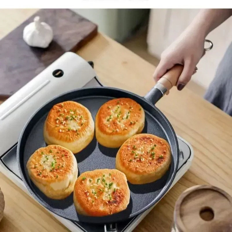 2026 Thick cast iron flat bott - Danish Pancake Pan のレビューと価格