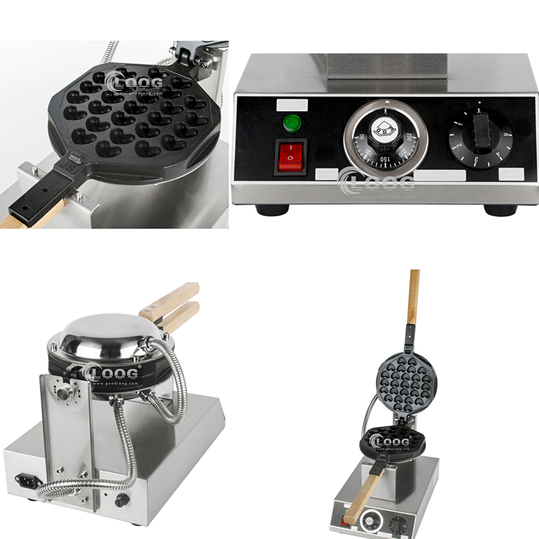 110V 220V Electric Heart Shape - Egg Waffle Pan のレビューと価格