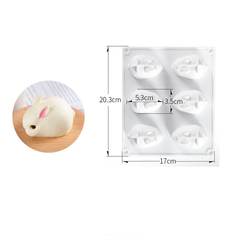 Silicone 3D Bunny Rabbit Cake  - Bunny Cake Mold のレビューと価格
