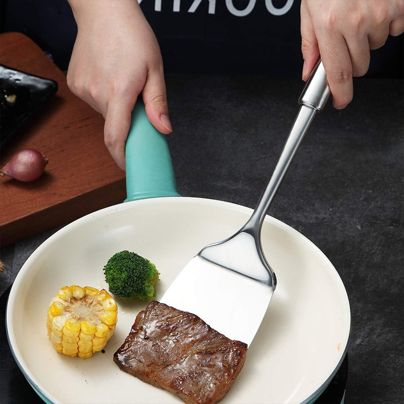 Stainless Steel Turner Long Ha - Okonomiyaki Spatula のレビューと価格