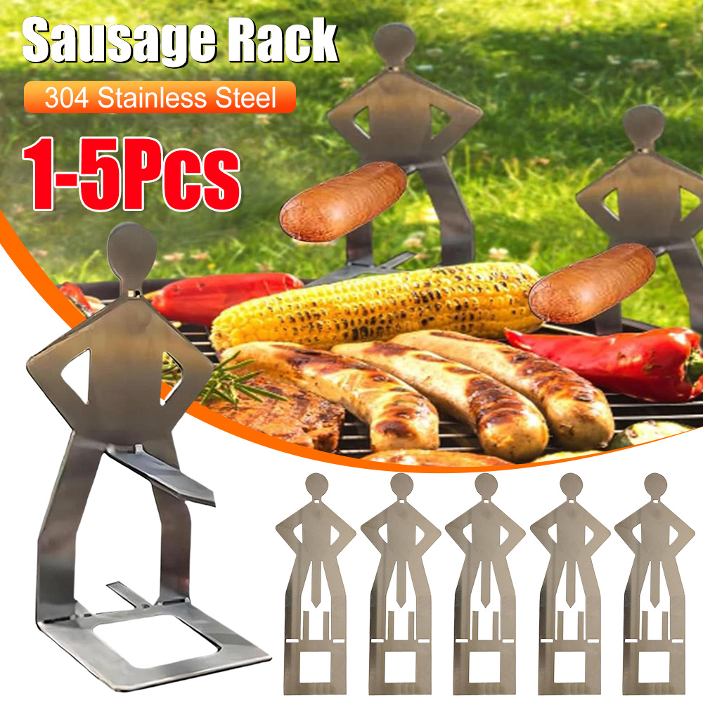 5-1PCS BBQ Sausage Holder Stai - Hot Dog Press のレビューと価格