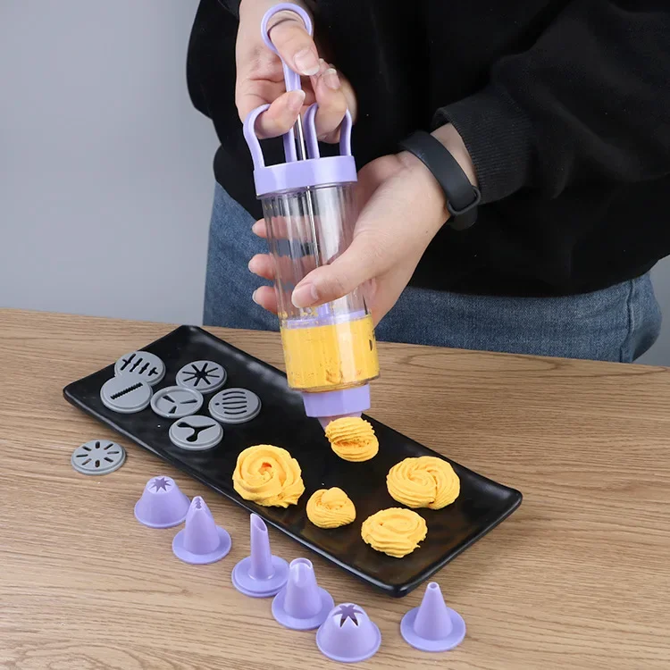 DIY Manual Cookie Press Maker  - Churros Maker Gun のレビューと価格