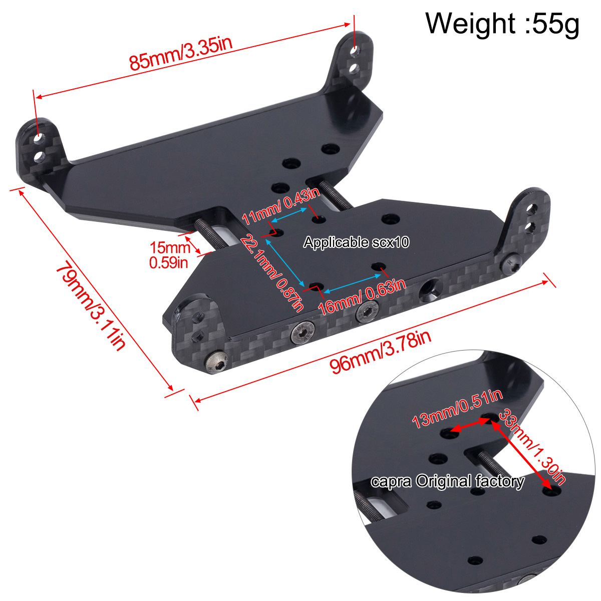 Carbon Fiber Chassis Skid Plat - Crepe Pan Carbon のレビューと価格