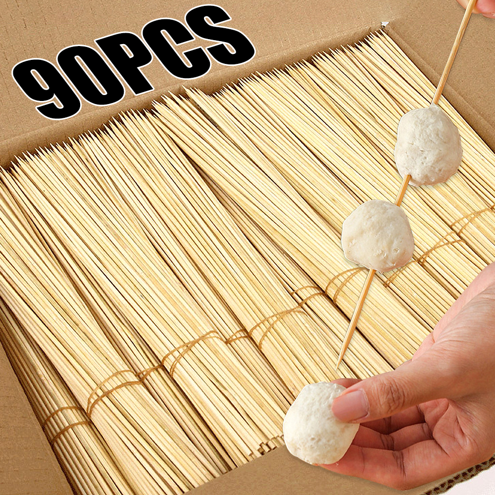 90pcs Bamboo Stick Food Grade  - Corn Dog Stick のレビューと価格