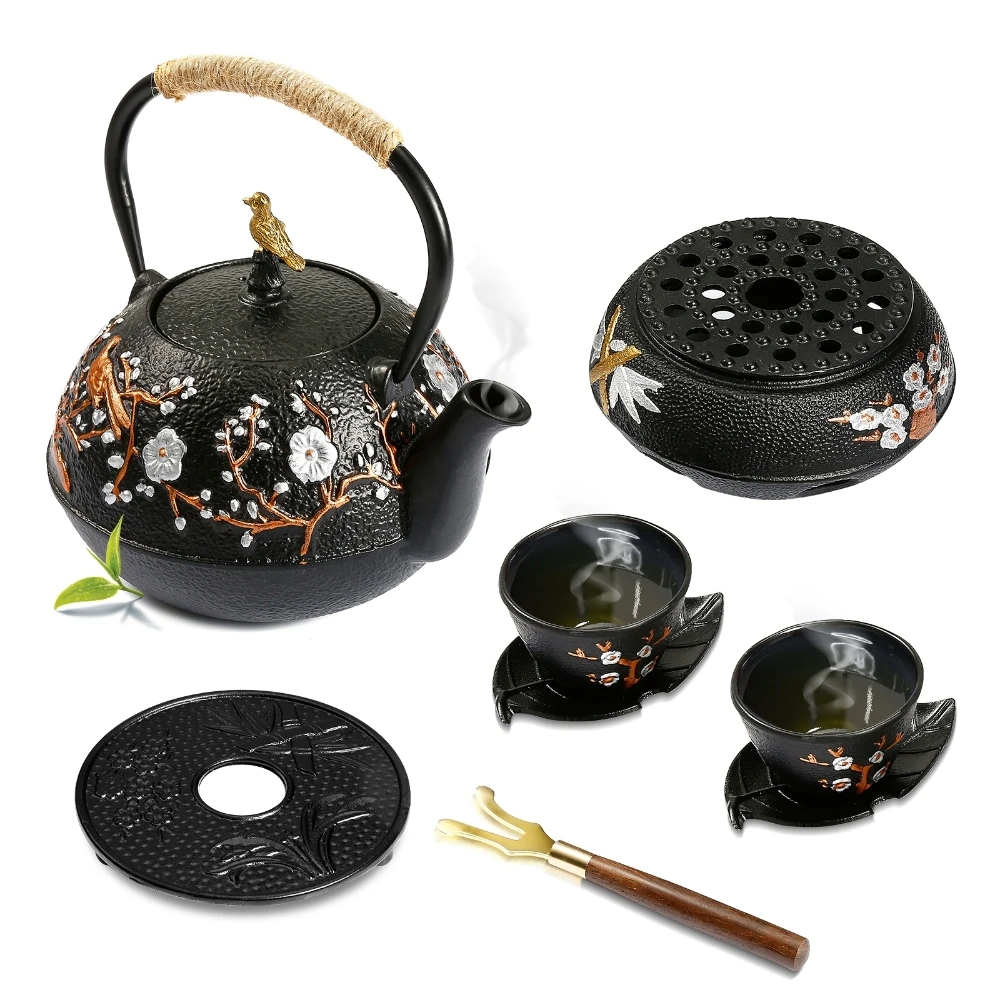 Cast Iron Teapot Set with Alco - Cast Iron Corn のレビューと価格