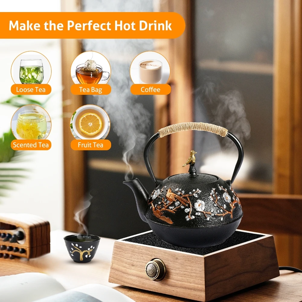 Cast Iron Teapot Set with Alco - Cast Iron Corn のレビューと価格