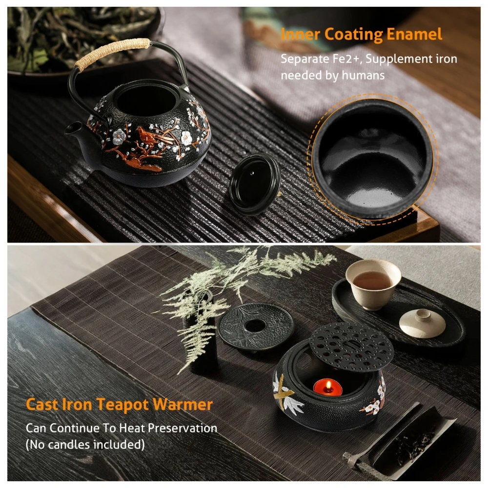 Cast Iron Teapot Set with Alco - Cast Iron Corn のレビューと価格