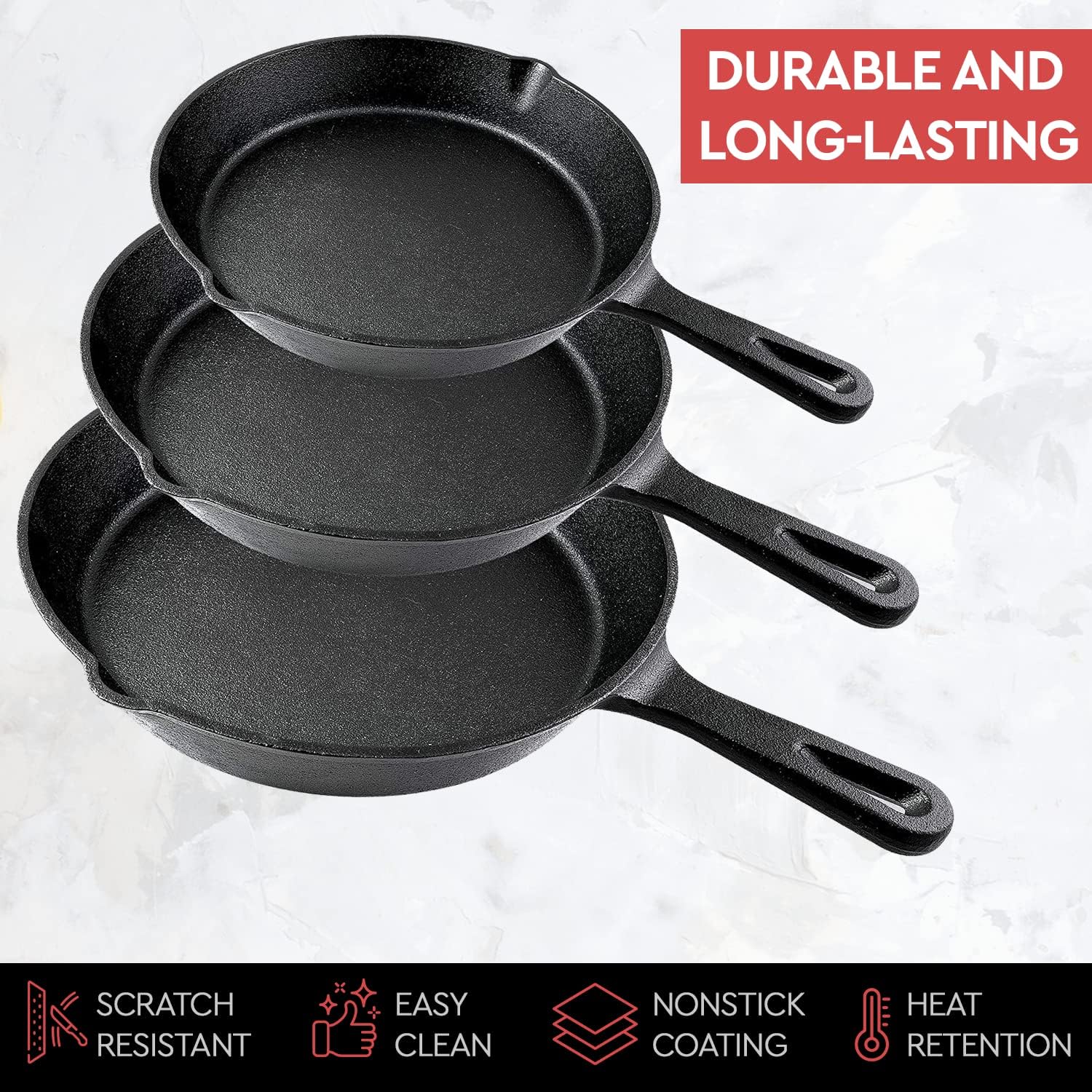 14/16/20cm Cast Iron Frying Pa - Cast Iron Corn のレビューと価格