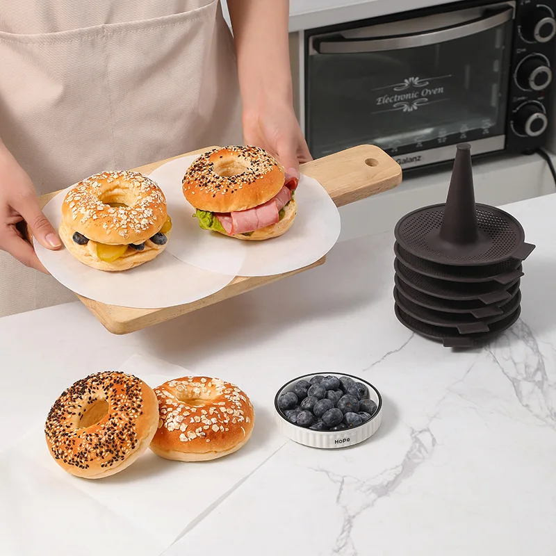 6Pcs Bagel Tools Silicone Mold - Donut Mold Silicone のレビューと価格