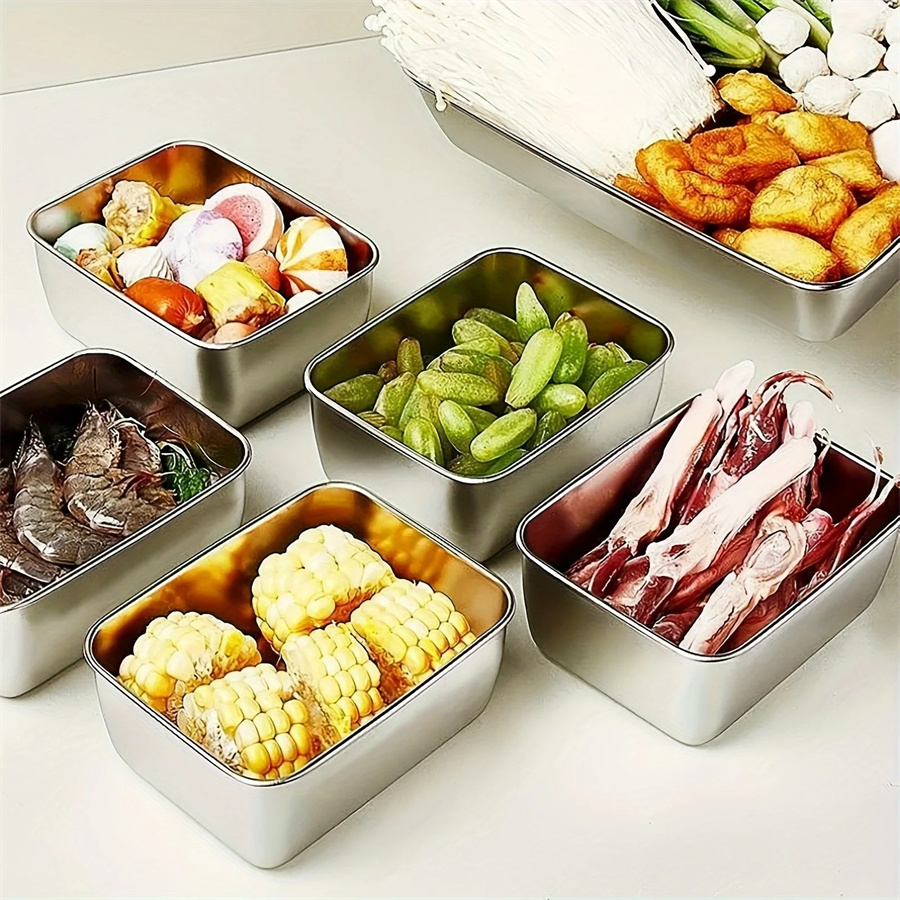 1/3/5pcs Stainless Steel Food  - Dim Sum Basket のレビューと価格