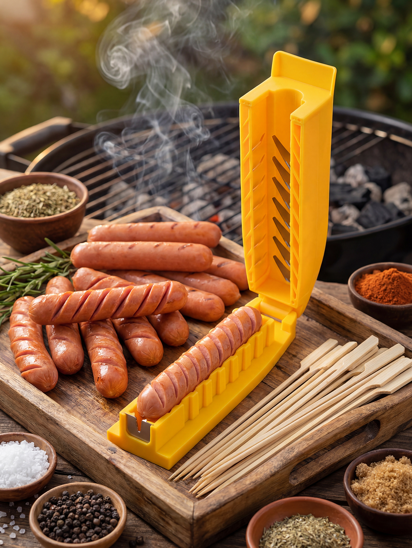 Manual Sausage Slicing Tool Re - Hot Dog Press のレビューと価格