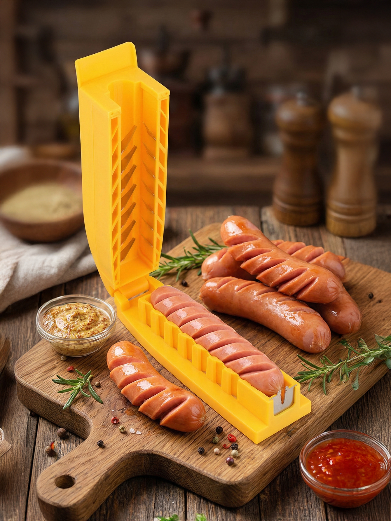 Manual Sausage Slicing Tool Re - Hot Dog Press のレビューと価格