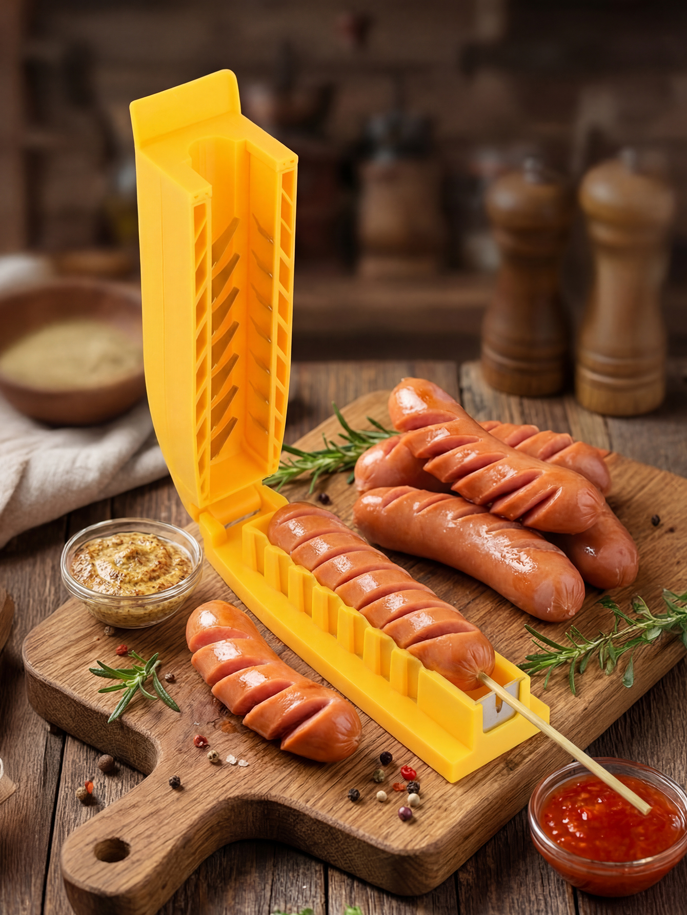 Manual Sausage Slicing Tool Re - Hot Dog Press のレビューと価格