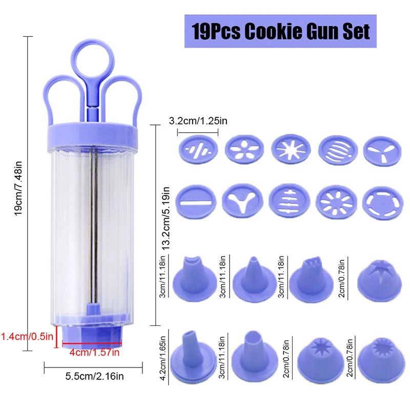 BOZZH DIY Manual Cookie Press  - Churros Maker Gun のレビューと価格