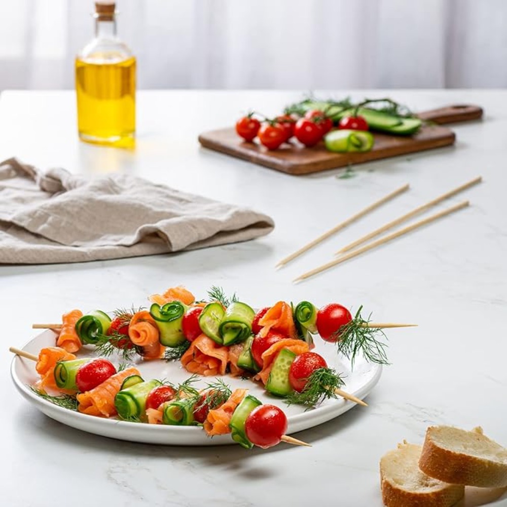 90-1350Pcs BBQ Skewers Bamboo  - Corn Dog Stick のレビューと価格
