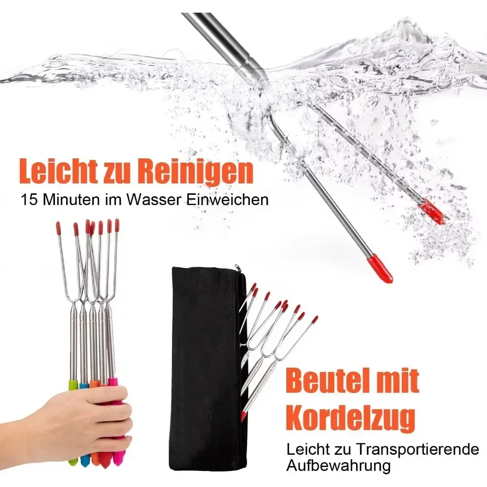 New BBQ Forks Telescopic  Barb - Corn Dog Stick のレビューと価格